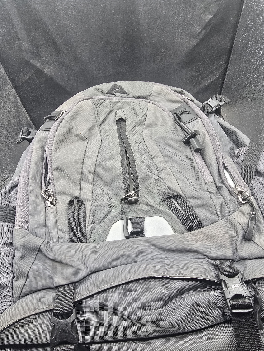 Ozark Trail Gray Men's Hiking Backpack with Multiple Pockets